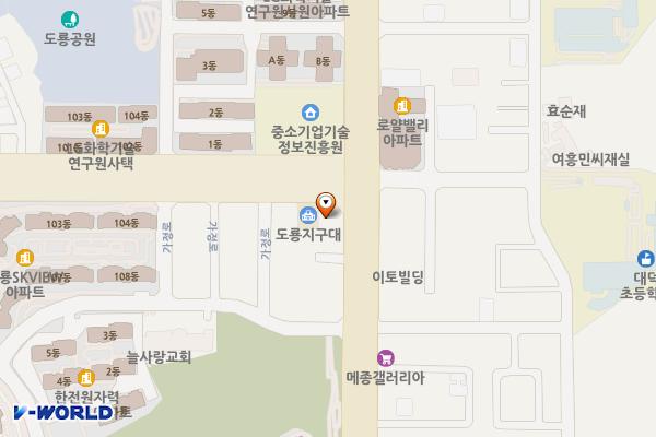 대덕연구단지우체국 1층 화장실 위치 지도 — 대전광역시 유성구 대덕대로 587