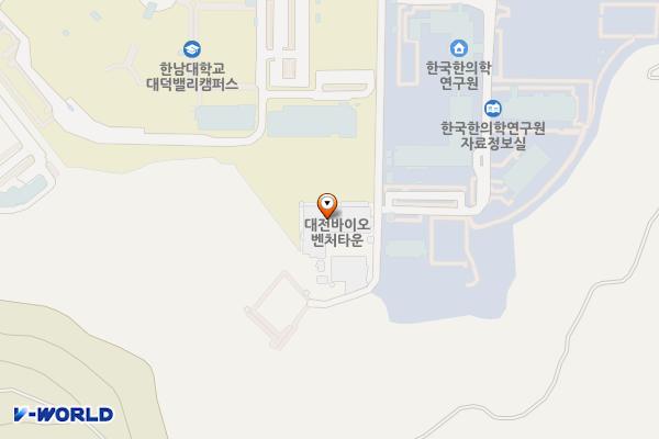 대전테크노파크 바이오벤처타운 1층 위치 지도 — 대전광역시 유성구 유성대로 1662 (전민동)