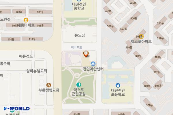 전민119안전센터 1층 위치 지도 — 대전광역시 유성구 엑스포로 486-11 (전민동)