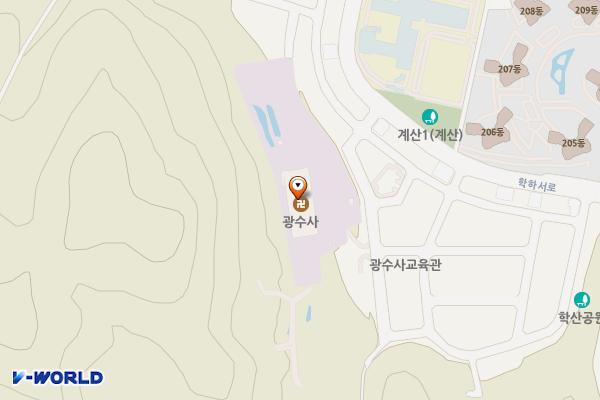 천태종광수사 위치 지도 — 대전광역시 유성구 학하서로63번길 26 (계산동)