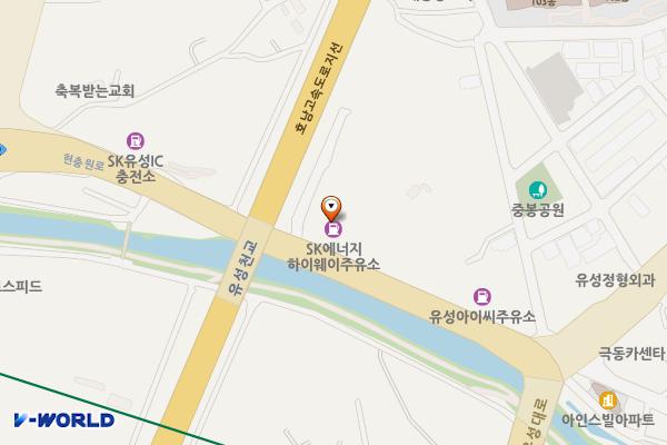 (주)공항하이웨이주유소 위치 지도 — 대전광역시 유성구 현충원로 531 (장대동)