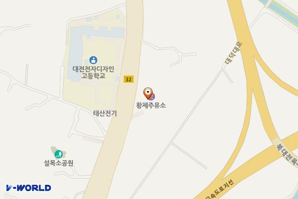 황제주유소 위치 지도 — 대전광역시 유성구 대덕대로 934 (화암동)