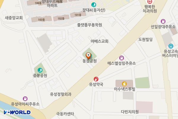 동잠어린이공원 위치 지도 — 대전광역시 유성구 유성대로741번길 2 (장대동)