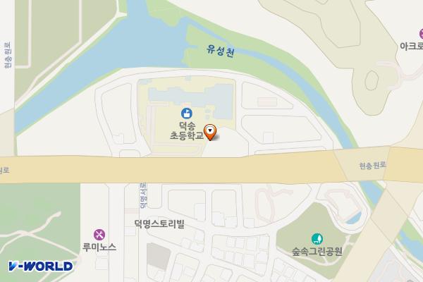 덕명주유소 위치 지도 — 대전광역시 유성구 현충원로 283(덕명동)