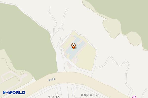국립한밭대학교 E1동(지역협력관) 위치 지도 — 대전광역시 유성구 학하로 159번길 12 (덕명동, 국립한밭대학교)