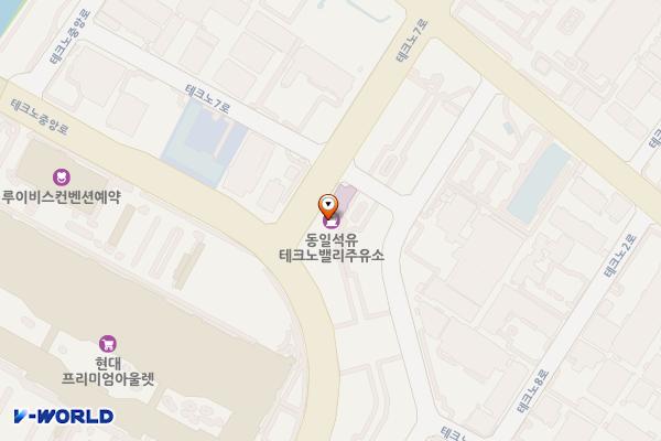 테크노밸리주유소 위치 지도 — 대전광역시 유성구 테크노중앙로 139 (용산동)