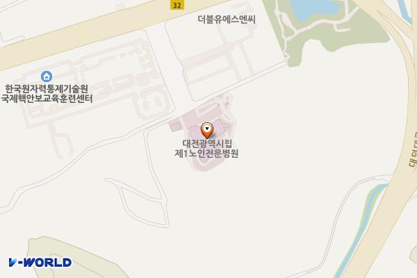대전광역시립제1노인전문병원 위치 지도 — 대전광역시 유성구 유성대로 1422 (방현동)