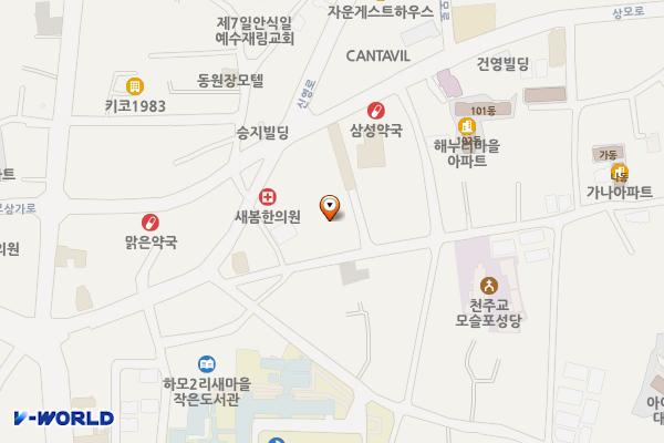 모슬포중앙시장 공영주차장 위치 지도 — 제주특별자치도 서귀포시 대정읍 하모리 822-5