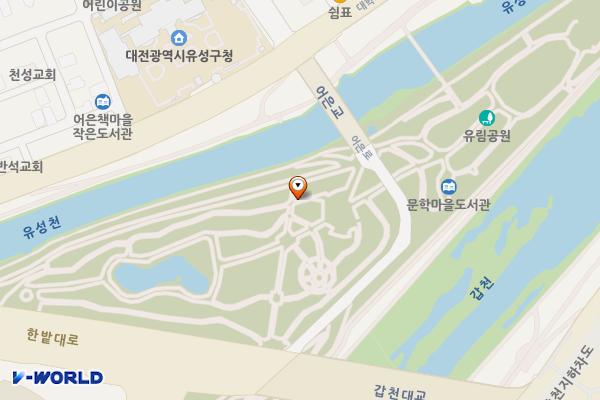 유림문화공원(1) 위치 지도 — 대전광역시 유성구 어은로 27 (봉명동)