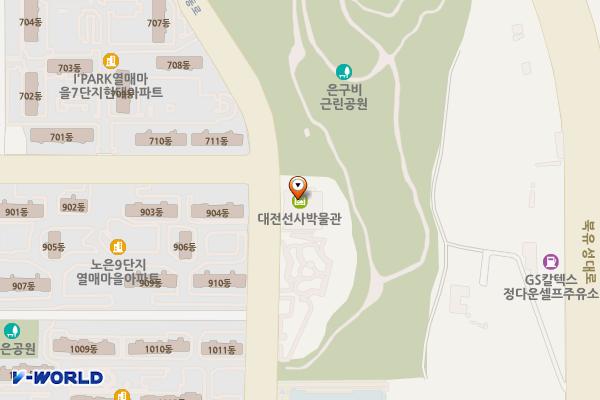 대전광역시 선사박물관 2층 위치 지도 — 대전광역시 유성구 노은동로 126 (노은동)