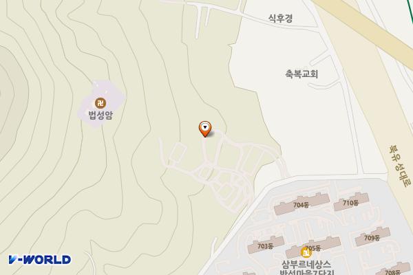 세미래공원 위치 지도 — 대전광역시 유성구 반석서로83번길 43-18 (반석동)