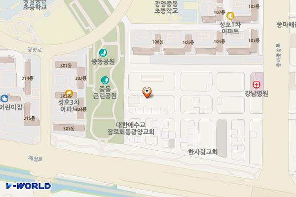 중동 1835-4 위치 지도 — 전남광주통합특별시 광양시 중동 1835-4