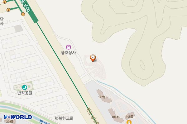반석공원 위치 지도 — 대전광역시 유성구 송림로19번길 5-76 (반석동)