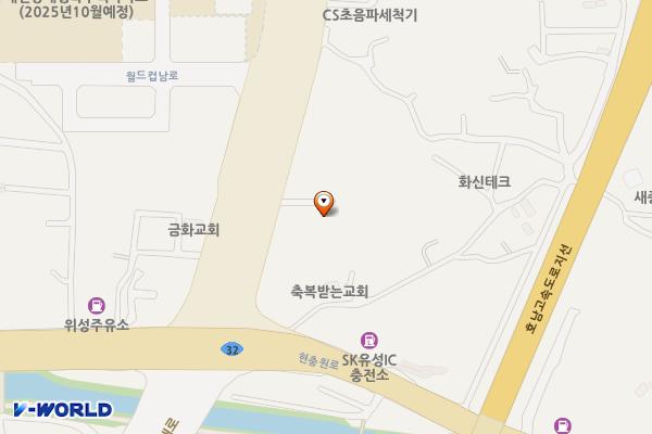 쌍용자동차유성정비센터주식회사 위치 지도 — 대전광역시 유성구 월드컵대로 67-10(장대동)