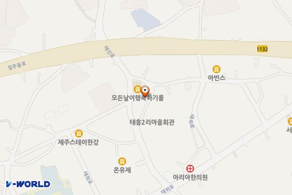 태흥2리 마을회관 북측 공영주차장 위치 지도 — 제주특별자치도 서귀포시 남원읍 태흥리 567-9