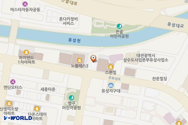 매드진빌딩 위치 지도 — 대전광역시 유성구 문화원로 129 (봉명동)