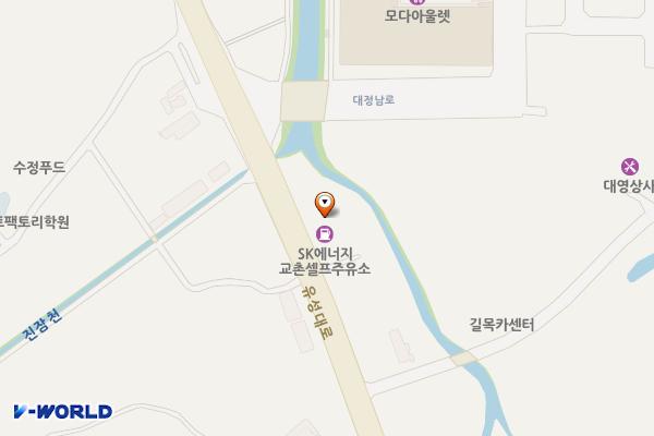 교촌에너지주유소 위치 지도 — 대전광역시 유성구 유성대로 142 (교촌동)