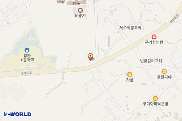 대륜법환 공영노외1주차장 위치 지도 — 제주특별자치도 서귀포시 이어도로 897-2 (법환동)