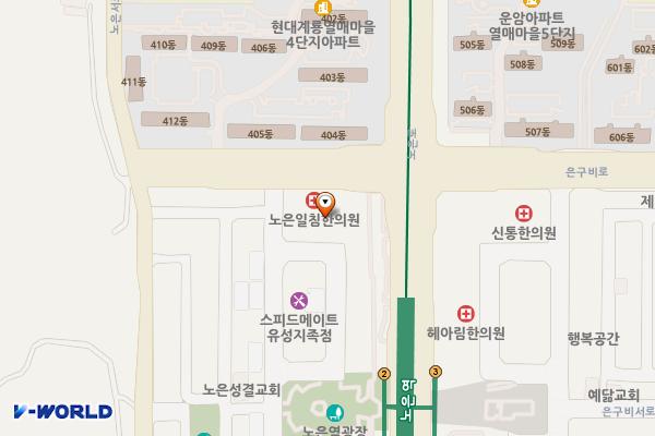 가나파로스빌1차 위치 지도 — 대전광역시 유성구 은구비로 18 (지족동, 가나파로스빌1)