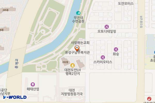 유성실버복지센터 1층 위치 지도 — 대전광역시 유성구 원신흥남로27번길 54(원신흥동)