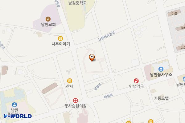 남원 비안동 공영주차장 위치 지도 — 제주특별자치도 서귀포시 남원읍 남원리 180