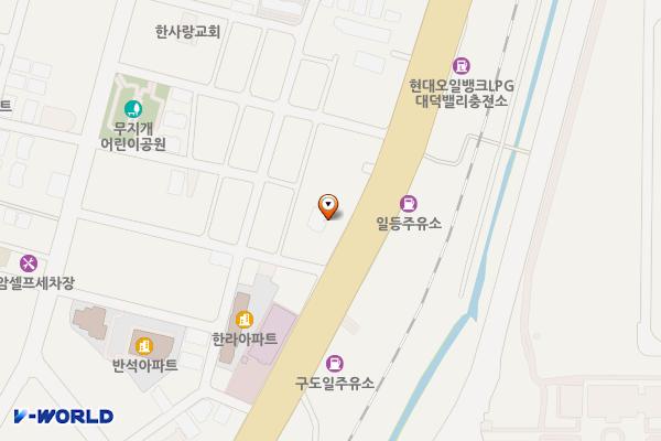 구도일주유소 스마일 위치 지도 — 대전광역시 대덕구 신탄진로 633(상서동)