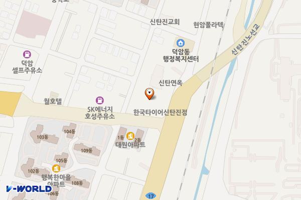 북부노인복지관 위치 지도 — 대전광역시 대덕구 신탄진로681번길 6 (덕암동)