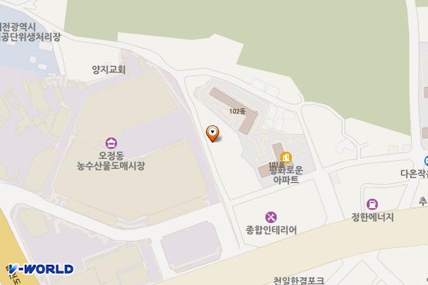 오정동상가 위치 지도 — 대전광역시 대덕구 한밭대로989번길 32(오정동)