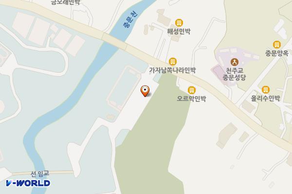 천제연폭포 버스전용 공영주차장 위치 지도 — 제주특별자치도 서귀포시 중문동 2231