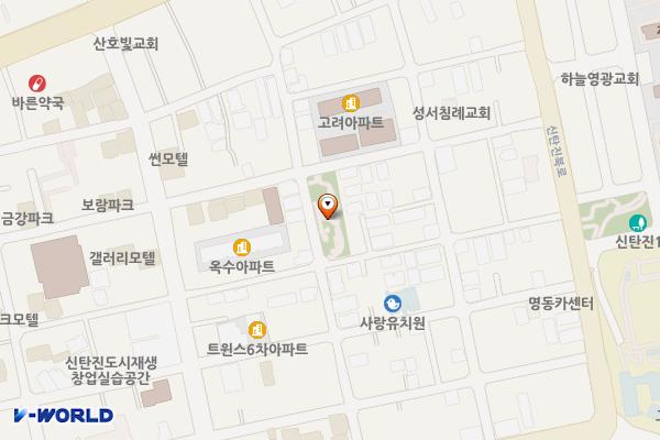 용정이어린이공원 공중화장실 위치 지도 — 대전광역시 대덕구 신탄진동132-1