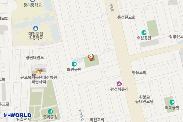 효성공원(4) 위치 지도 — 대전광역시 대덕구 중리동 144-2