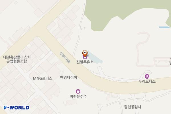 신일주유소 위치 지도 — 대전광역시 대덕구 산업단지로 112(신일동)