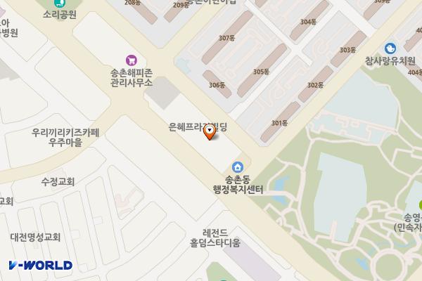 송촌프라자 위치 지도 — 대전광역시 대덕구 동춘당로94번길 11-15(송촌동)