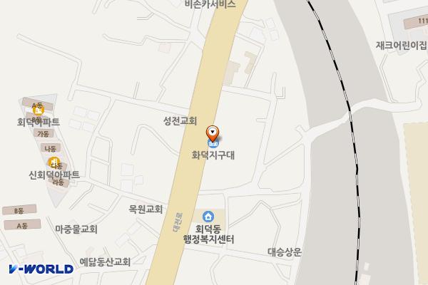 대덕경찰서 회덕파출소 위치 지도 — 대전광역시 대덕구 대전로 1386(읍내동)
