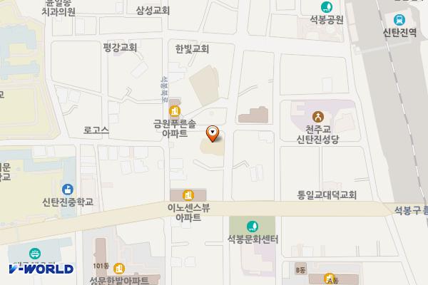 산호빛공원(1) 공중화장실 위치 지도 — 대전광역시 대덕구 석봉동552-3