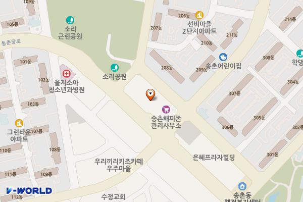 초이스타워빌딩 위치 지도 — 대전광역시 대덕구 동춘당로114번길 11-13 (송촌동)