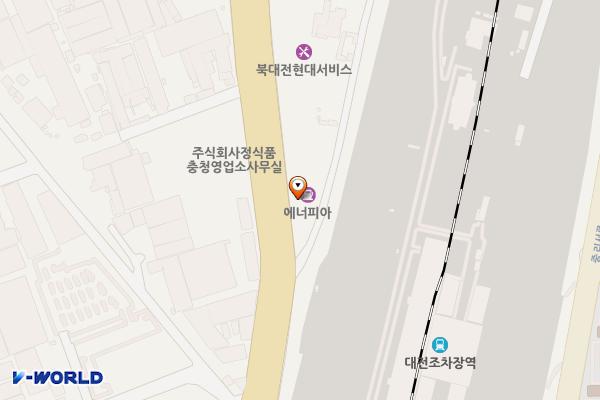 ㈜남강OK주유소 위치 지도 — 대전광역시 대덕구 대전로 1312(읍내동)
