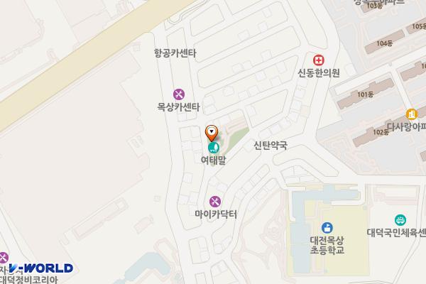 여태말어린이공원 공중화장실 위치 지도 — 대전광역시 대덕구 대덕대로1454번길 39 (목상동)