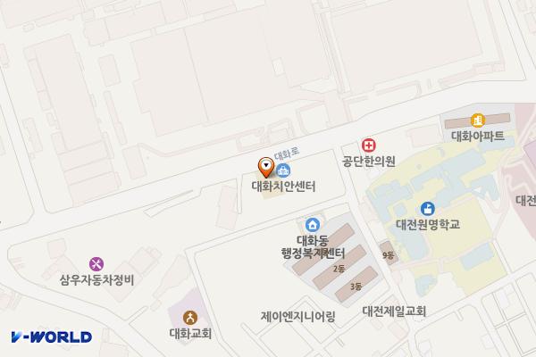 대화119안전센터 위치 지도 — 대전광역시 대덕구 대화로 81(대화동)