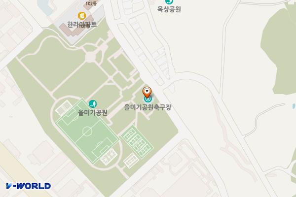 을미기공원(1) 공중화장실 위치 지도 — 대전광역시 대덕구 대덕대로 1448번길 120