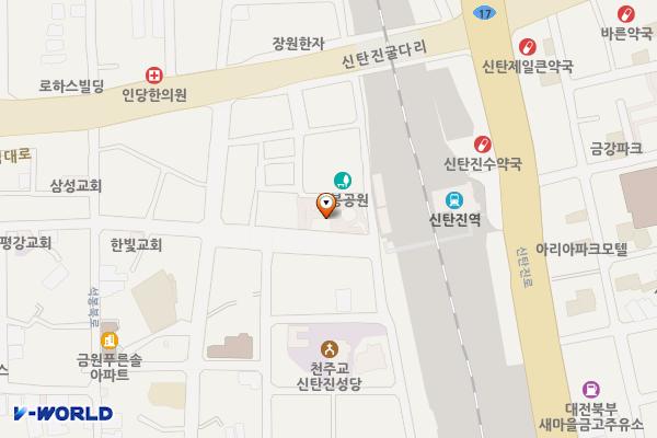 석봉어린이공원 공중화장실 위치 지도 — 대전광역시 대덕구 석봉동415-33