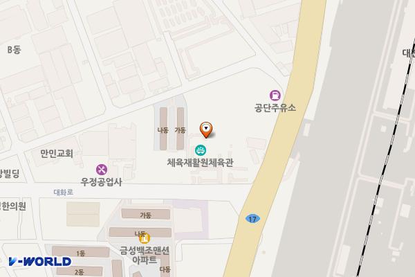 대전시립체육재활원 위치 지도 — 대전광역시 대덕구 대화로 10(대화동)