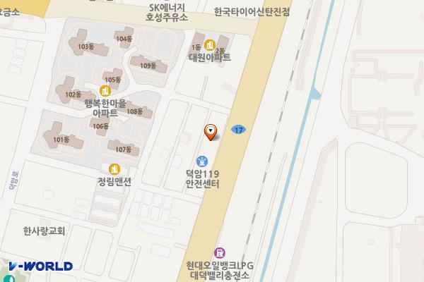신탄진IC주유소 위치 지도 — 대전광역시 대덕구 신탄진로 665(평촌동)