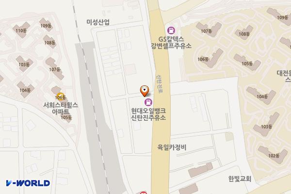 신탄진주유소 위치 지도 — 대전광역시 대덕구 대덕대로1527번길 374 (신탄진동)