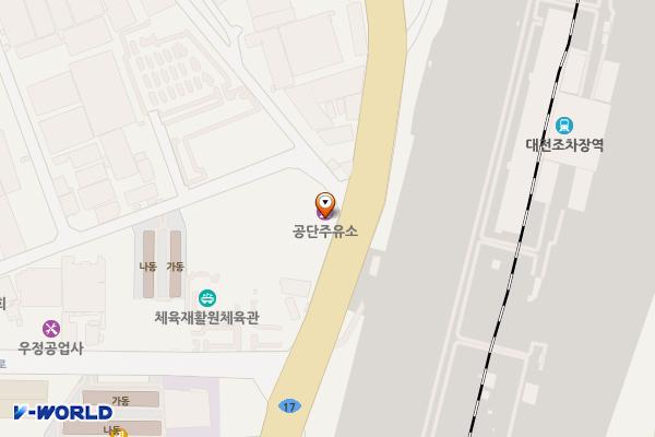 공단주유소 위치 지도 — 대전광역시 대덕구 대전로 1285(대화동)