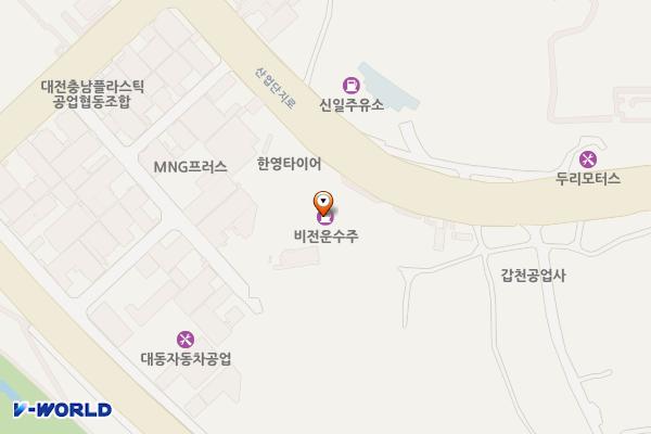 비전운수㈜ 산업단지 주유소 위치 지도 — 대전광역시 대덕구 산업단지로 107(신일동)