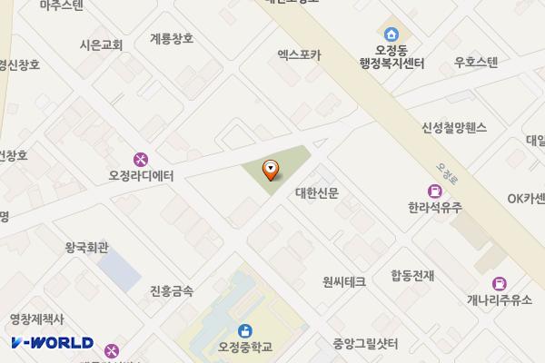 노촌경로당 위치 지도 — 대전광역시 대덕구 오정로75번길 26 (오정동)