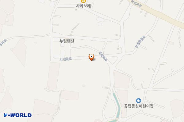 강정마을 공영주차장 위치 지도 — 제주특별자치도 서귀포시 강정동 5356-11