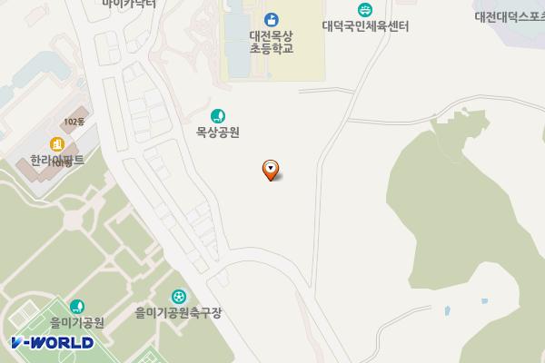 목상근린공원 위치 지도 — 대전광역시 대덕구 목상동875