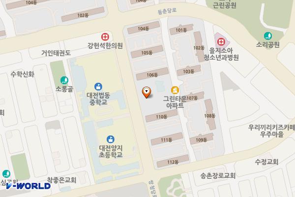 범바위어린이공원 공중화장실 위치 지도 — 대전광역시 대덕구 동춘당로 151 (법동)